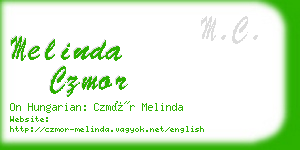 melinda czmor business card